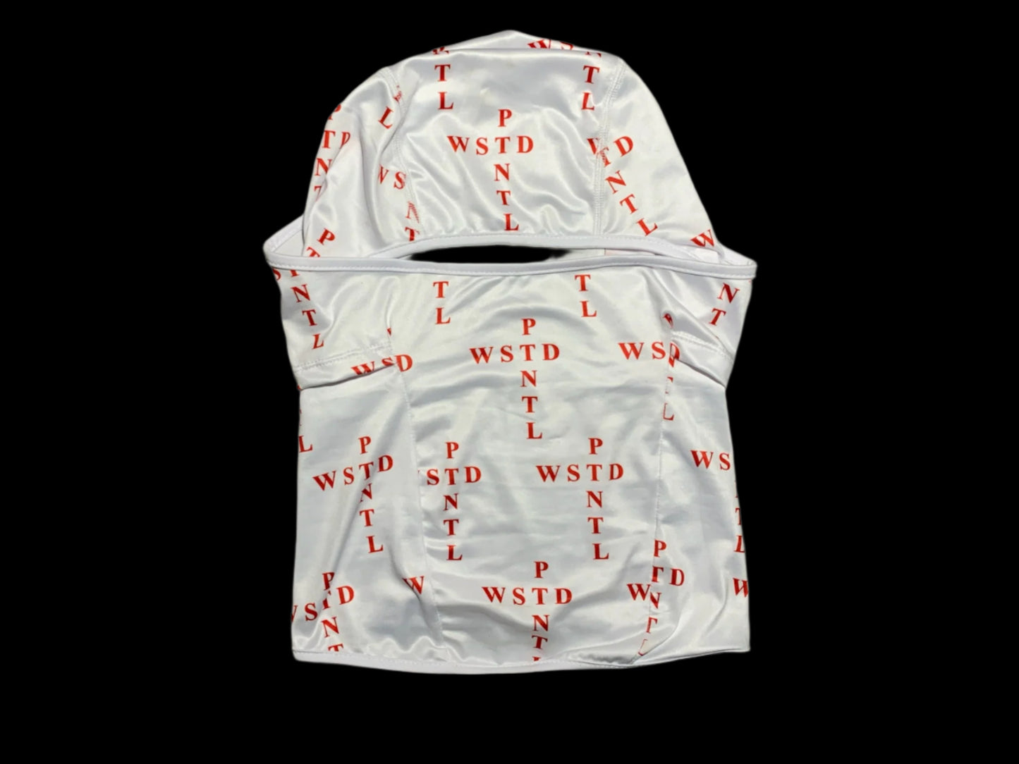 WASTED POTENTIAL White/Red Balaclava Mask