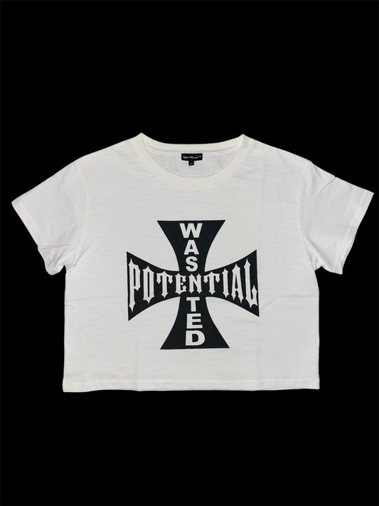IRON CROSS CROPPED TEE