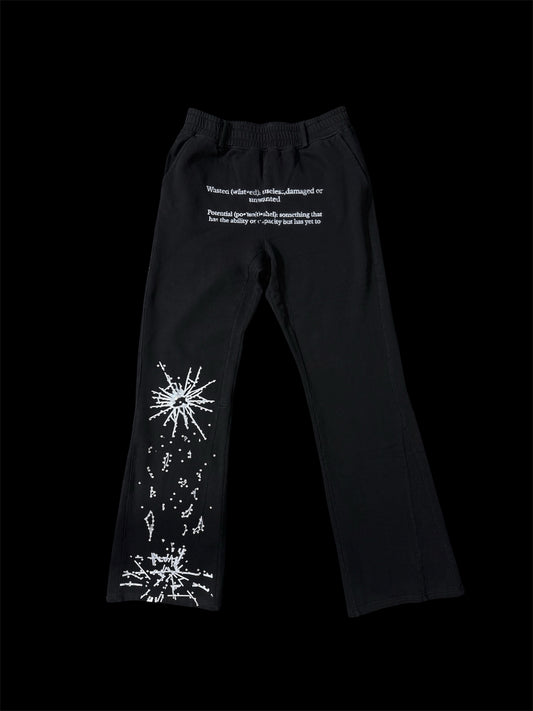 WASTED POTENTIAL Shattered Flared Sweatpant