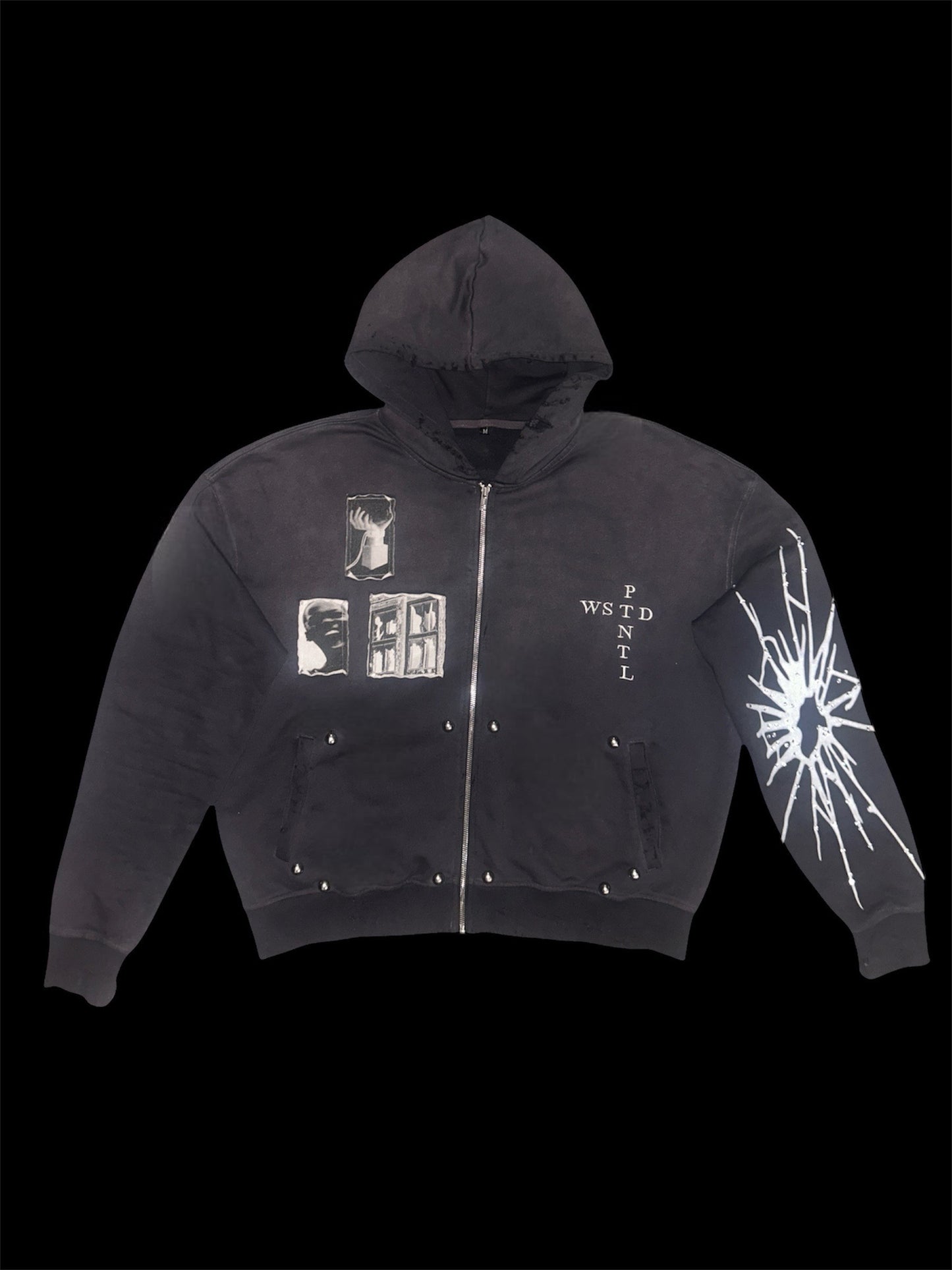 WASTED POTENTIAL Oppressed Zip Up Hoodie