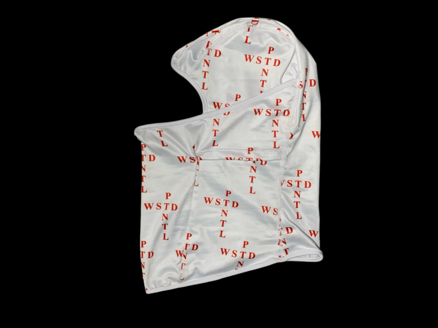 WASTED POTENTIAL White/Red Balaclava Mask