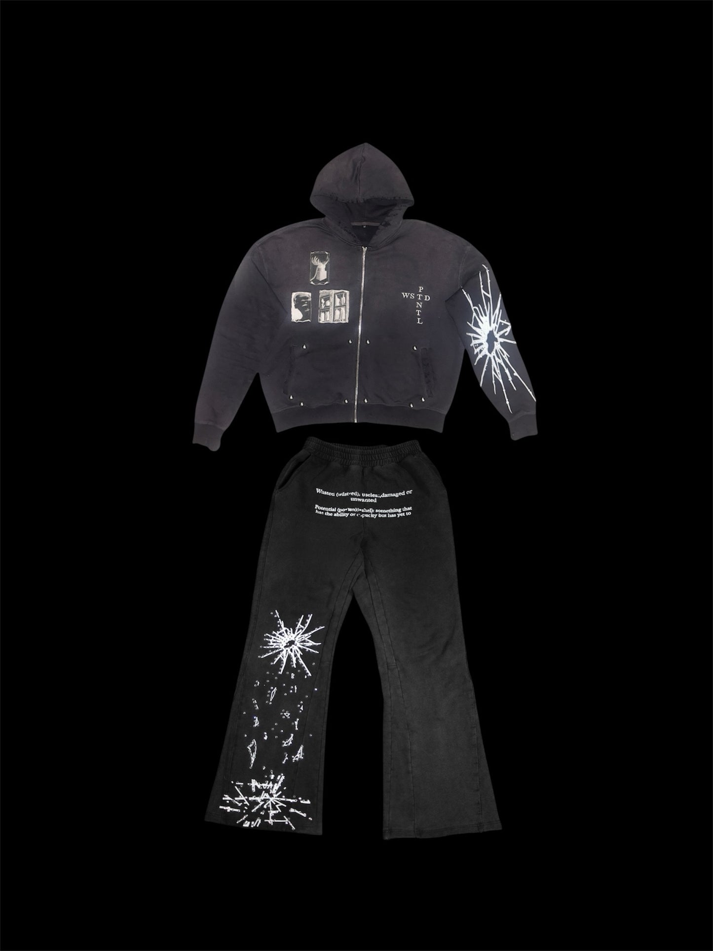 WASTED POTENTIAL OPPRESSED ZIP UP SET