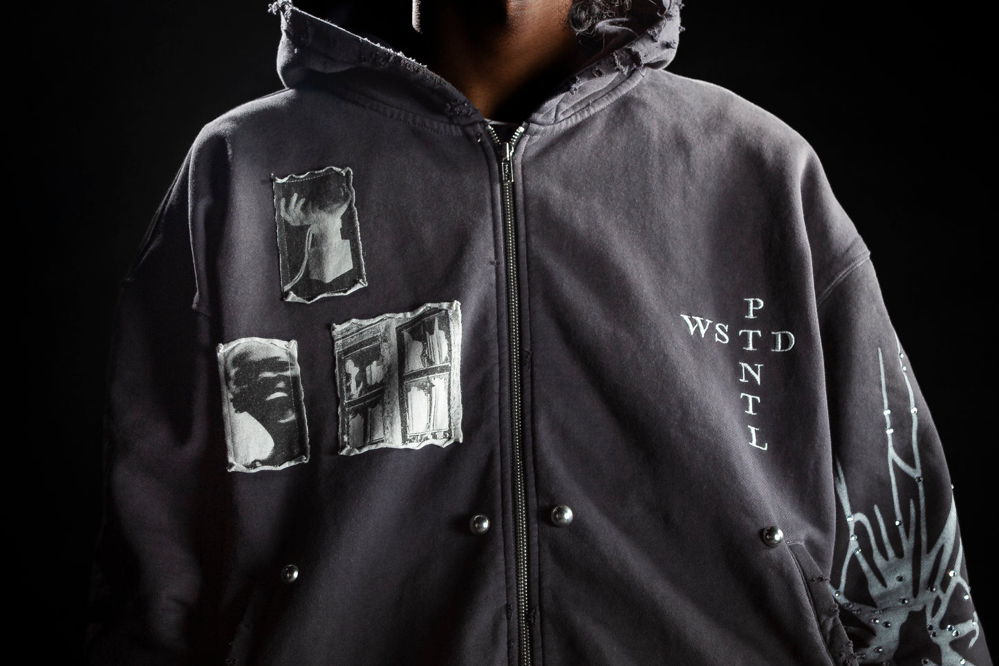 WASTED POTENTIAL Oppressed Zip Up Hoodie