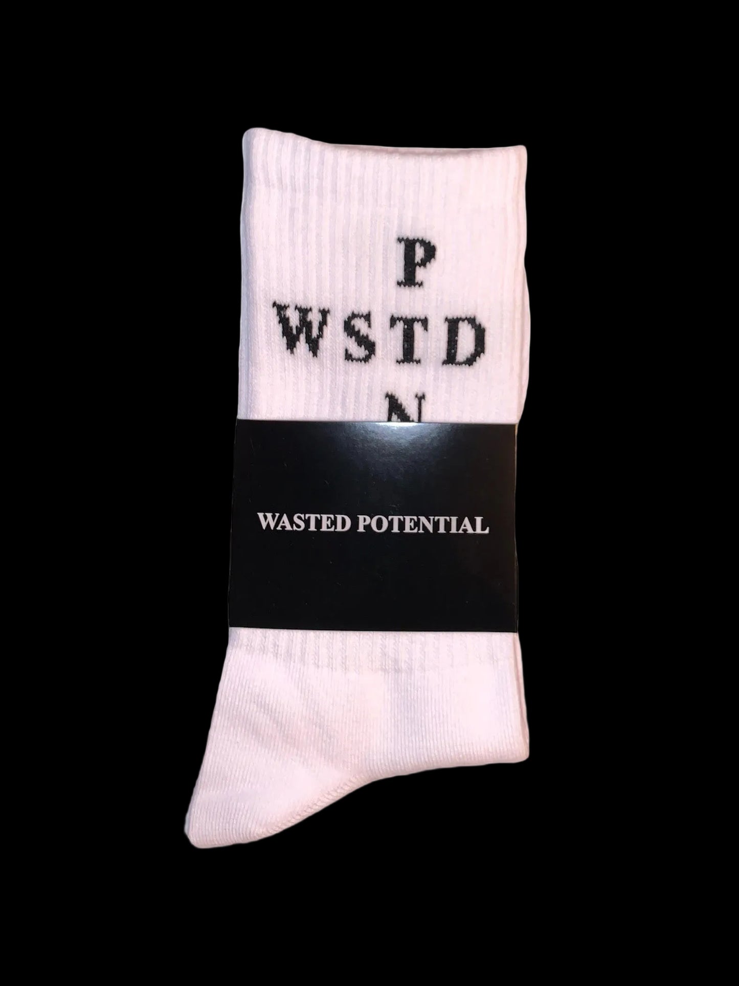 WASTED POTENTIAL WHITE SOCK